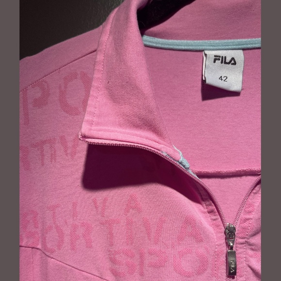 Fila Pink Athletic jacket Size Small EUC - Picture 5 of 7